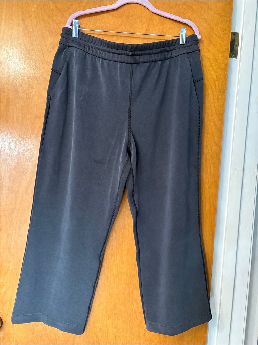 lululemon athletica Women's Black Wide-Leg Track Pants
